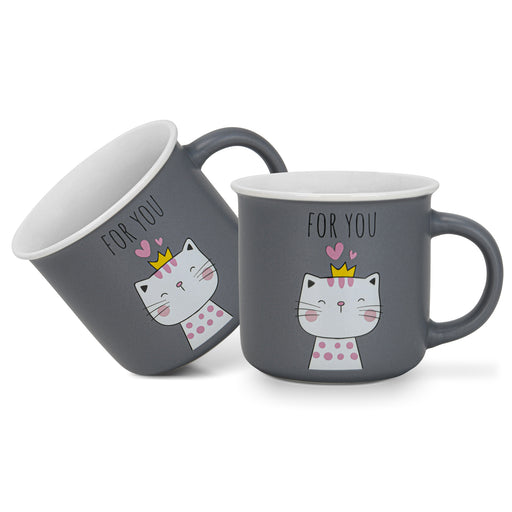 2-Piece Mugs 380ml For You New Bone China