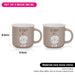 2-Piece Mugs 380ml Be Happy New Bone China