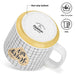 2-Piece Mugs 490ml Happy Day Checked New Bone China