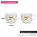 2-Piece Mugs 580ml Happy Day Checked New Bone China