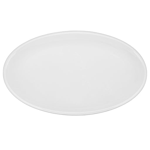 Oval Plate 35cm Milky White Porcelain Aleksa Series