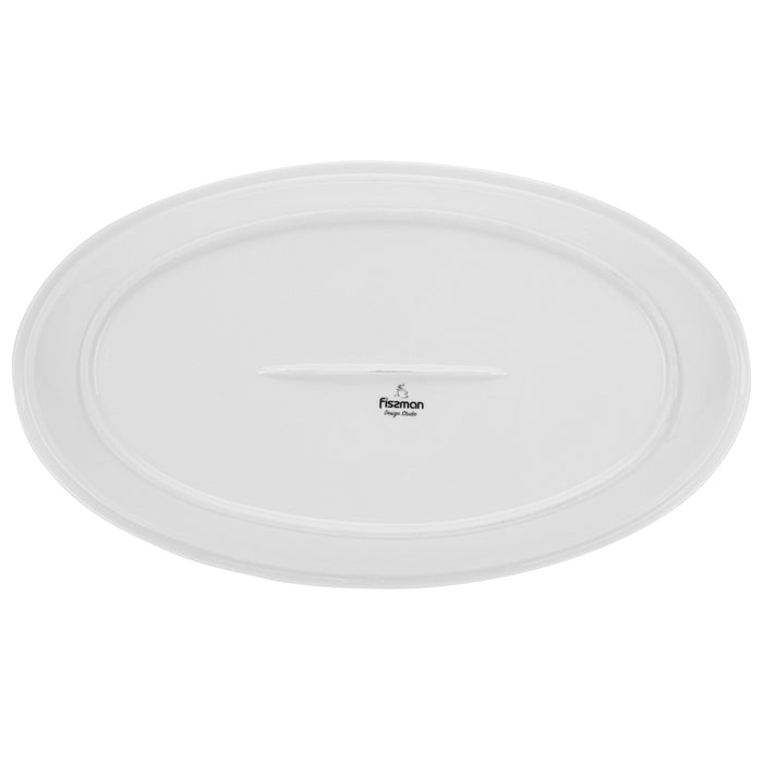 Oval Plate ALEKSA 35X21cm Color White (Porcelain)