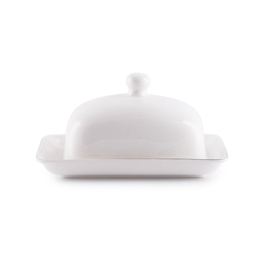 Butter Dish Milky White Porcelain Aleksa Series