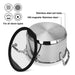 Stockpot 20cm/3.45 LTR FABIA with Glass Lid (Stainless Steel)