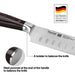 7'' Santoku Knife Japanese Utility Knife Stainless Steel Ragnitz Series