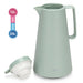 Vacuum Insulated 1000ml Flask with Pink Glass Liner And Push Button