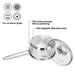 Saucepan 0.9L with Glass Lid, Stainless Steel Saucepan 14x6.5cm Mini Cook Series