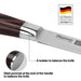 5" Utility Knife, Kitchen Knife Ultra Sharp, German High Carbon Stainless Steel Knife Ragnitz Series