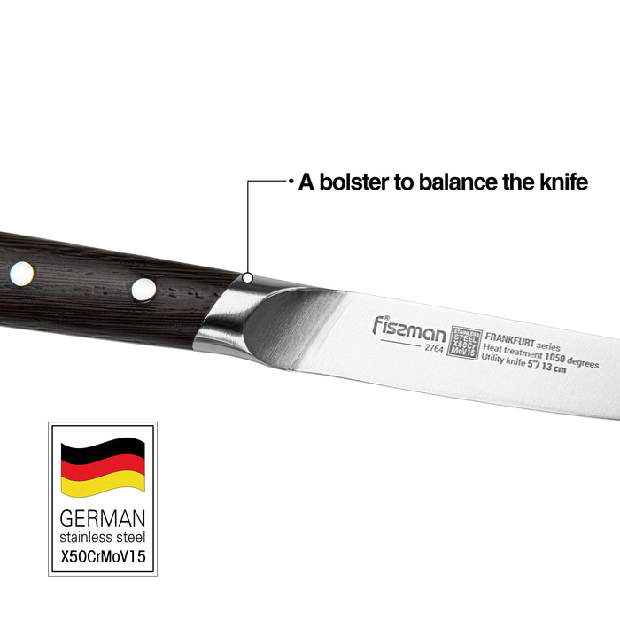 5'' Utility Knife FrankFruit (steel X50Cr15MoV)