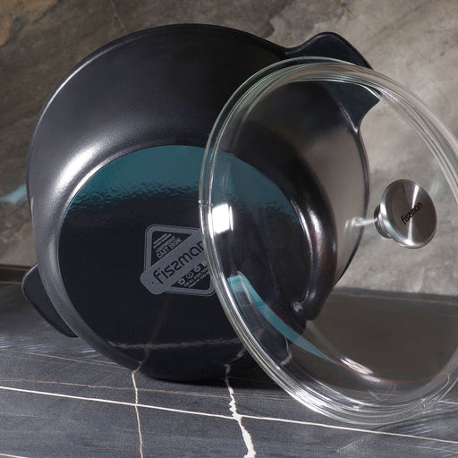 Stockpot NOMADA Series 26x13cm/5L Lightweight Cast Iron with Non-Stick Coating