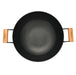 Wok SEAGREEN 32x9.2cm/5L with Glass Lid Enamelled Lightweight Cast Iron with Non-Stick Coating