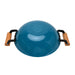 Wok Seagreen 28cm/4LTR with Glass Lid Enamelled Lightweight Cast Iron