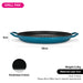 Round Cast Iron Grill Pan 30 cm, Enameled Cast Iron Cookware with Helper Handles