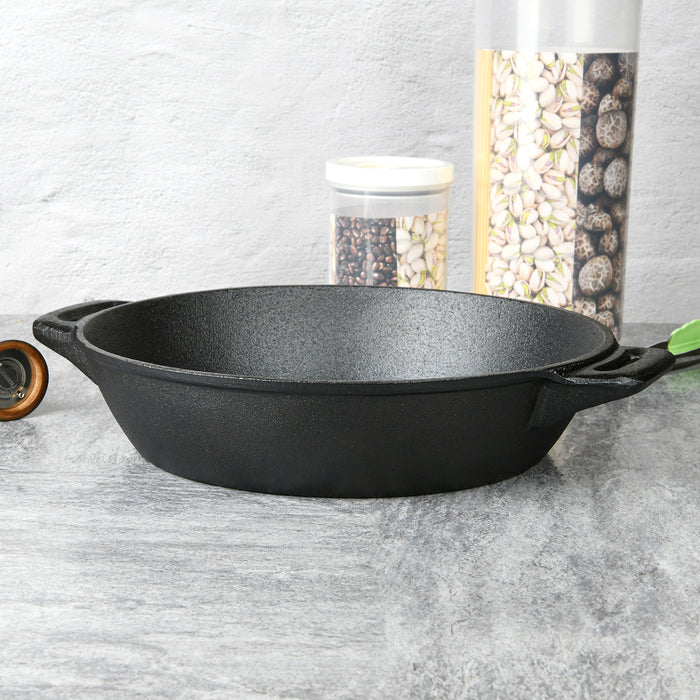 3.1 LTR Shallow Casserole 30cm Cast Iron