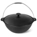 Dutch Oven Cast Iron Cauldron 8.0L with Handle and Lid, Non-Stick Cast Iron Cauldron