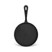 Crepe Pan 22cm, Cast Iron Crepe Pan 1.5cm Deep with Induction Bottom for all Stovetops