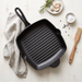 Square Grill Pan 27cm Nonstick Cast Iron