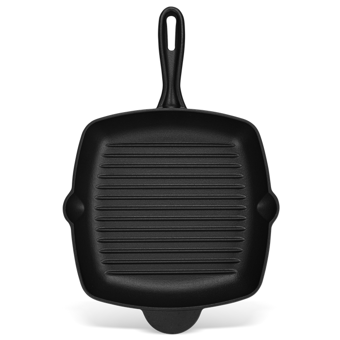 Square Grill Pan 27cm Nonstick Cast Iron