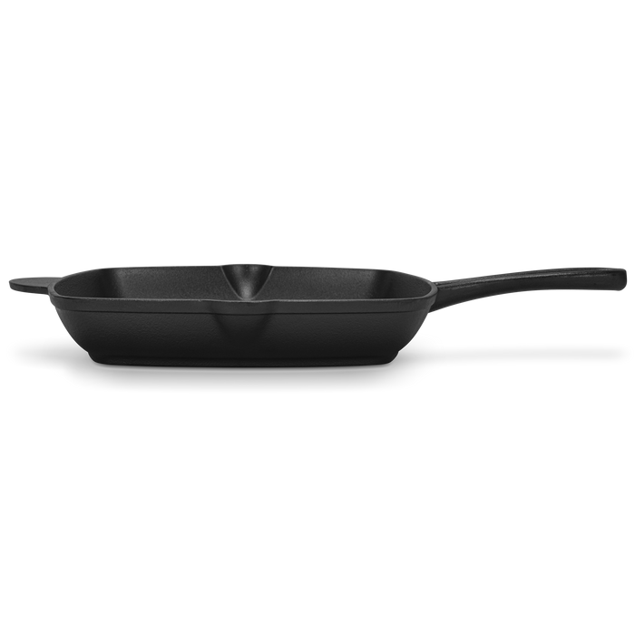 Square Grill Pan 27cm Nonstick Cast Iron