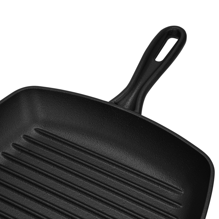Square Grill Pan 27cm Nonstick Cast Iron