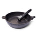 Deep Frying Pan with Detachable Handle 24x6.5cm REBUSTO with Non Stick Coating And Induction Bottom