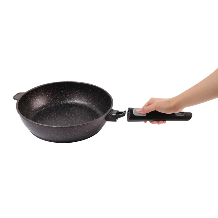 Deep Frying Pan With Detachable Handle Rebusto Series 28x7.4cm