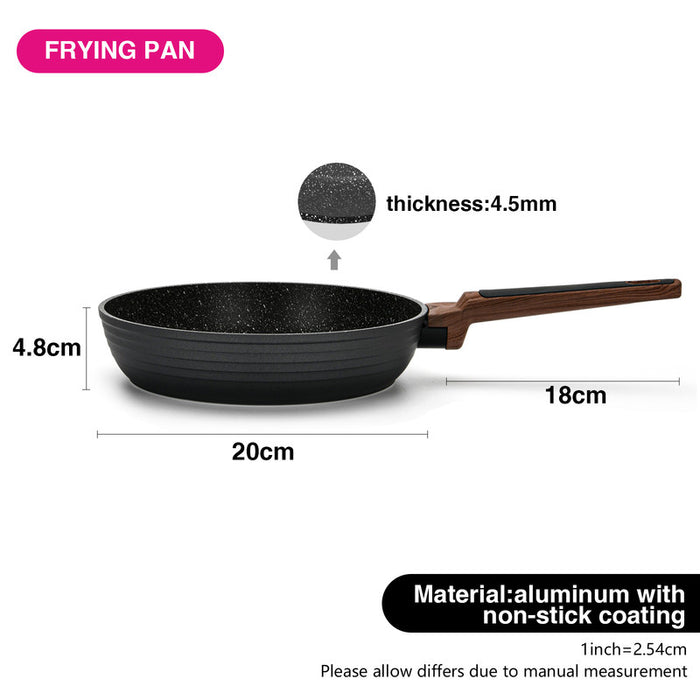 Frying Pan 20cm Diamond Series Aluminum with Induction Bottom