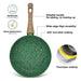 Frying Pan 26cm with Aluminum and Non Stick Coating Pan, Malachite Series