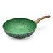 Wok 24cm with Aluminum and Non Stick Coating Pan, Malachite Series