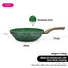 Wok 24cm with Aluminum and Non Stick Coating Pan, Malachite Series