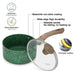 1.4LTR Sauce Pan 16cm with Aluminum and Non Stick Coating Pan, Malachite Series