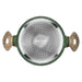 2.7LTR Stockpot With Glass Lid 20cm with Aluminum and Non Stick Coating Pan, Malachite Series