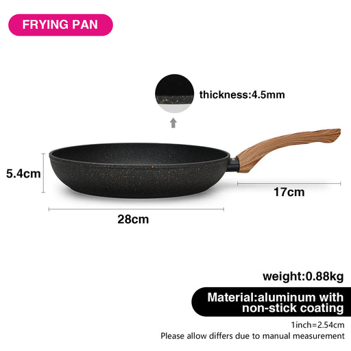 Frying Pan Black Cosmic 28x5.4cm With Aluminium With Non-Stick Coating And Induction Bottom