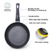 Induction Frying Pan Black Cosmic 20X4.5cm - Detachable Handle 4366