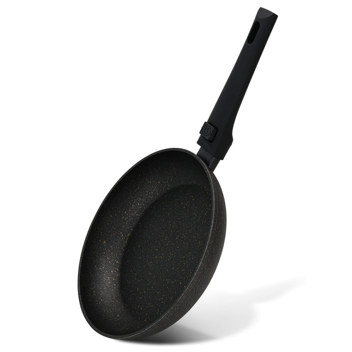 24cm Frying Pan with Detachable Handle Black with Aluminum and Non-Stick Coating Cosmic Series