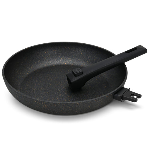 Frying Pan BLACK COSMIC 26cm with Detachable Handle And Induction Bottom