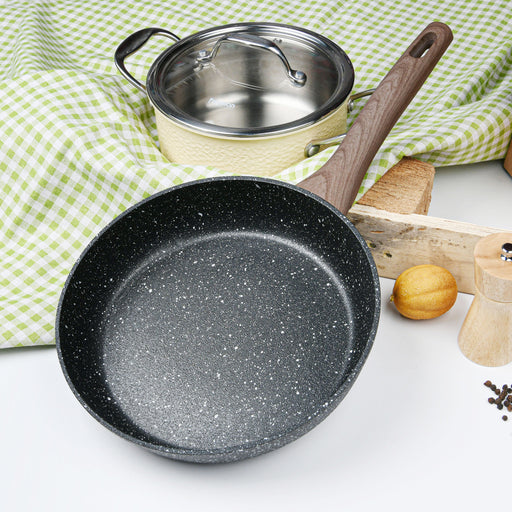 Frying Pan 28cm Grandee Stone with Induction Bottom Aluminum and Non Stick Coating