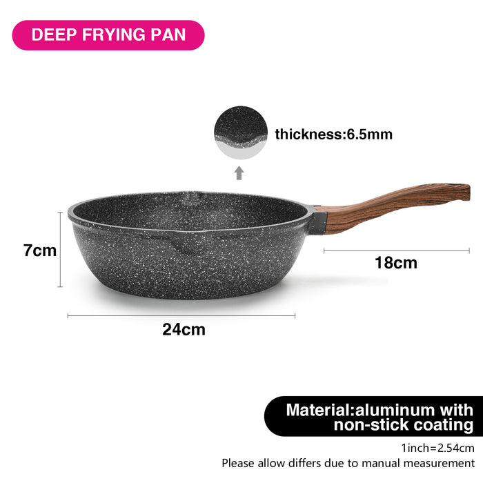 Deep Frying Pan 24cm DAKJJIM With Induction Bottom