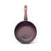 Deep Frying Pan Magic Brown 26cm With Induction Bottom Chocolate Color Aluminum With Non-Stick Coating