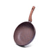 Deep Frying Pan Magic Brown 26cm With Induction Bottom Chocolate Color Aluminum With Non-Stick Coating