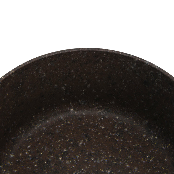 Saucepan Magic Brown 16x7.8cm/1.4 Ltr With Glass Lid With Induction Bottom (Aluminium With Non-Stick Coating)