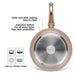 Deep Frying Pan 20cm Latte Series Aluminum with Induction Bottom