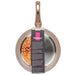 Deep Frying Pan 26cm Latte Aluminum with Induction Bottom