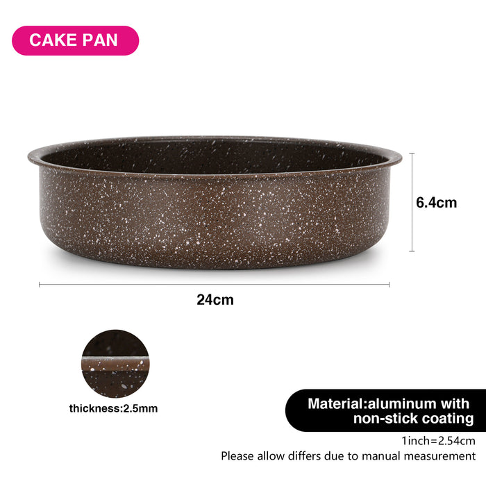 Round Cake Pan 24x6.4cm with Aluminum With Non-Stick Coating