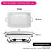 Rectangular Chafing Dish 31cm/2.2 LTR (Porcelain)