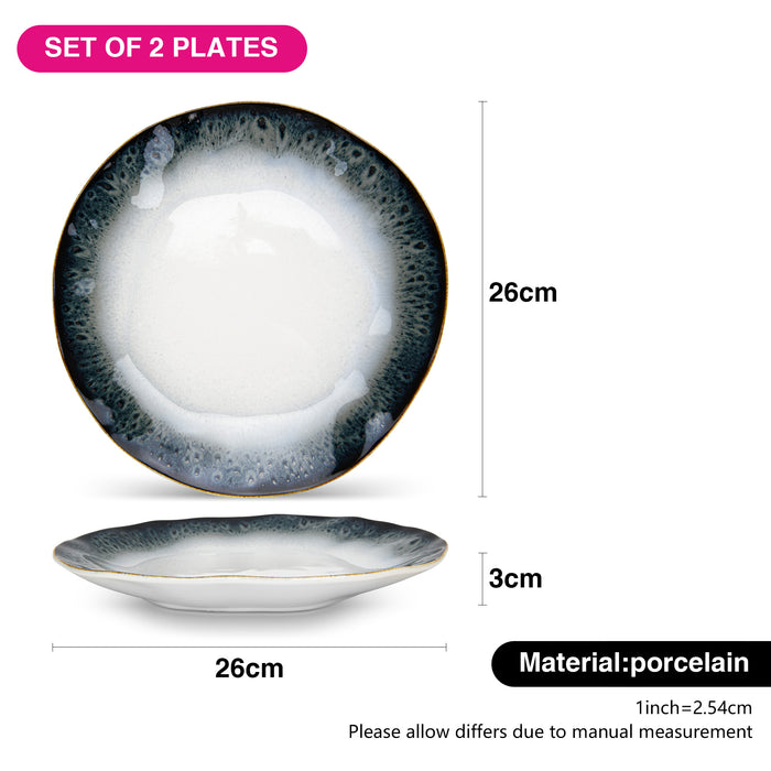Set of 2 Plates GALACTICA 26 cm (Porcelain)