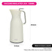 Vacuum insulated Flask 1000 ml White with Pink Glass Liner