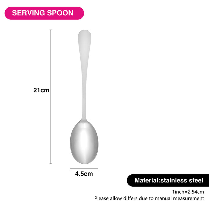 2-Piece Serving Spoon 21cm Cutlery Set Stainless Steel, Flavia Series