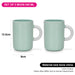 2-Piece Mugs 540ml  Green New Bone China