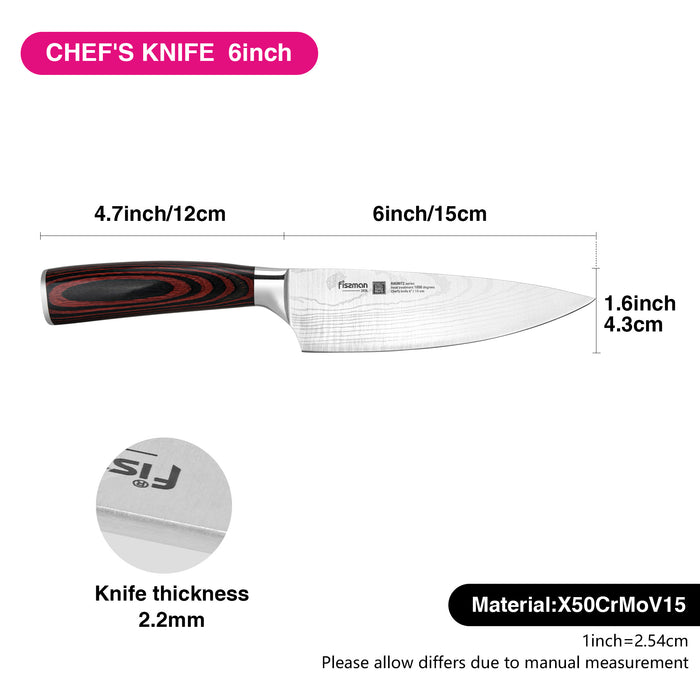 6" Chef Knife Stainless Steel Knife Ragnitz Series